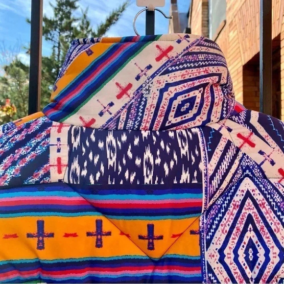 NWT Free People Powerhouse Puffer Jacket Coat Winter Ski Printed - Picture 11 of 15